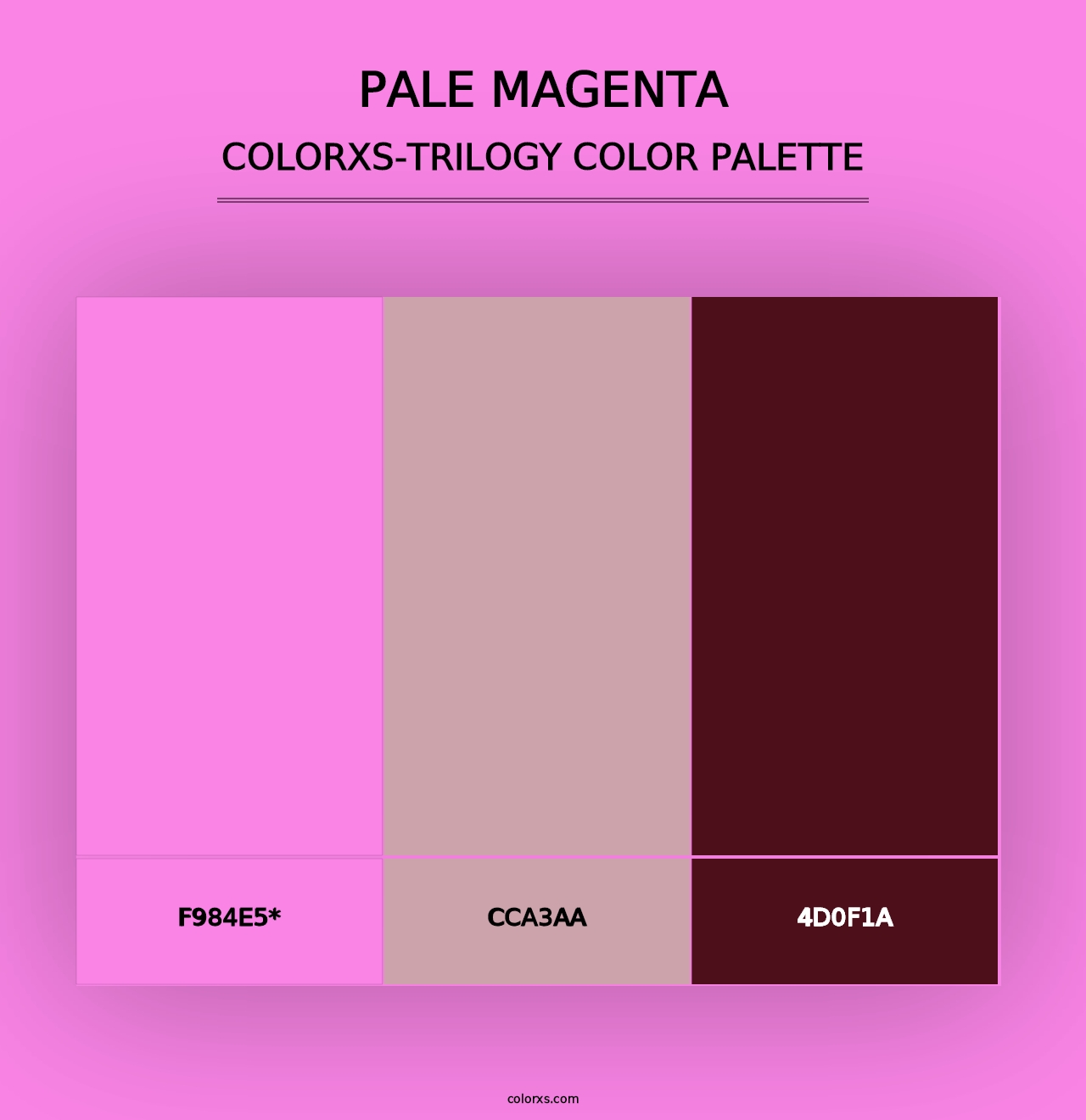 Pale Magenta - Colorxs Trilogy Palette