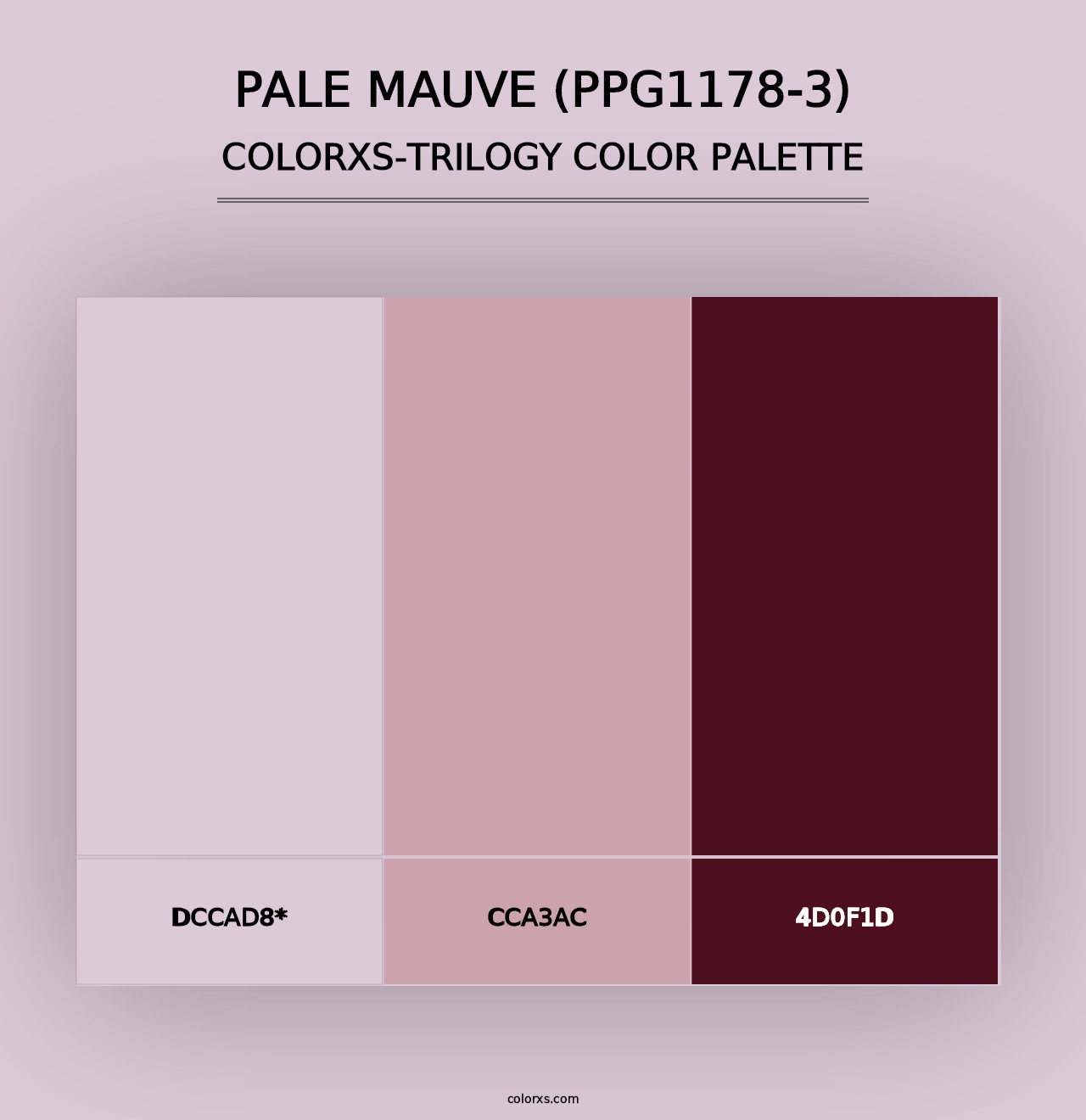 Pale Mauve (PPG1178-3) - Colorxs Trilogy Palette