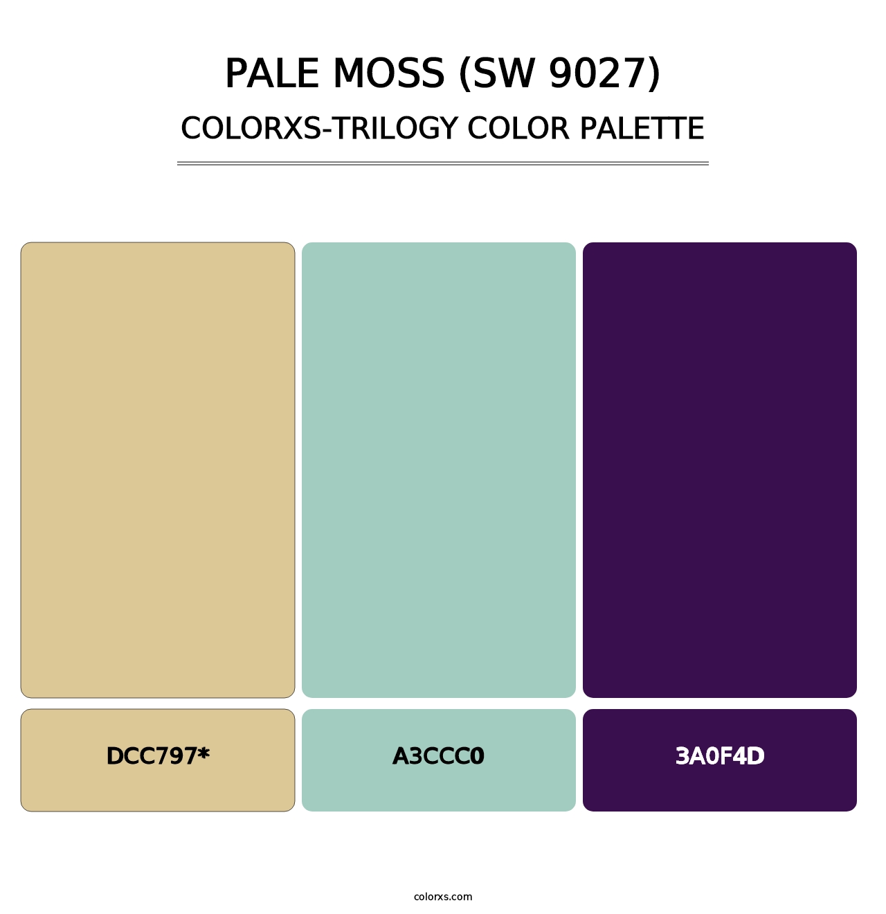 Pale Moss (SW 9027) - Colorxs Trilogy Palette