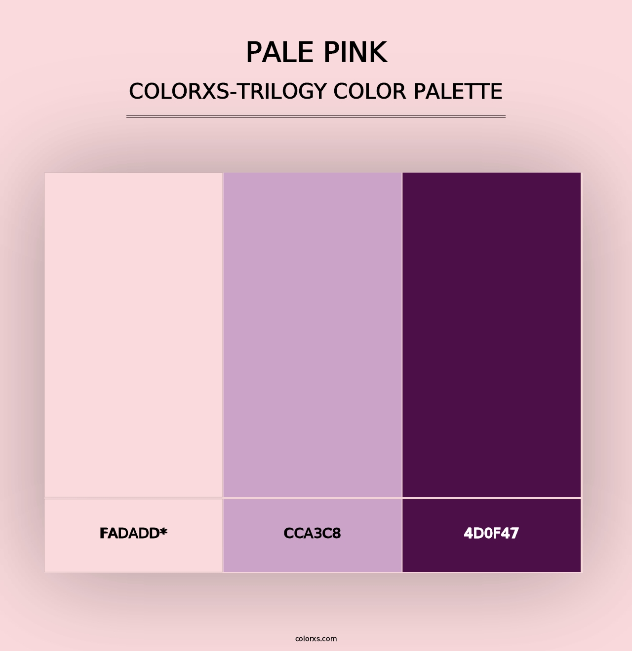 Pale Pink - Colorxs Trilogy Palette