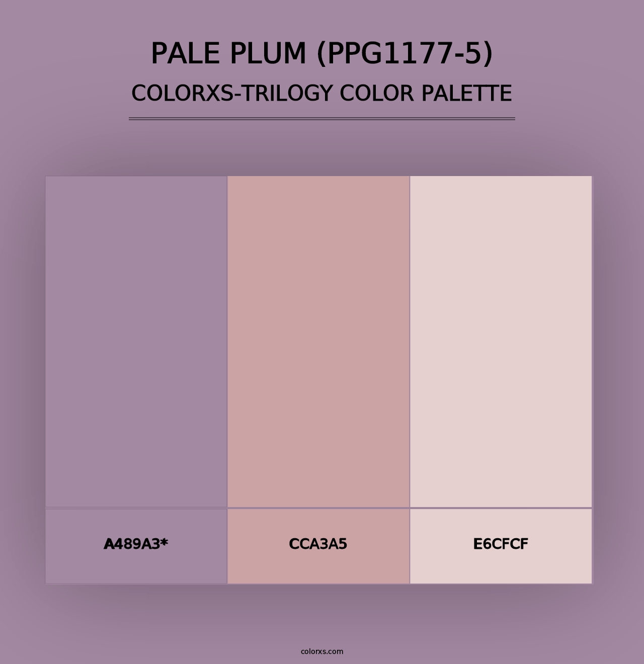 Pale Plum (PPG1177-5) - Colorxs Trilogy Palette