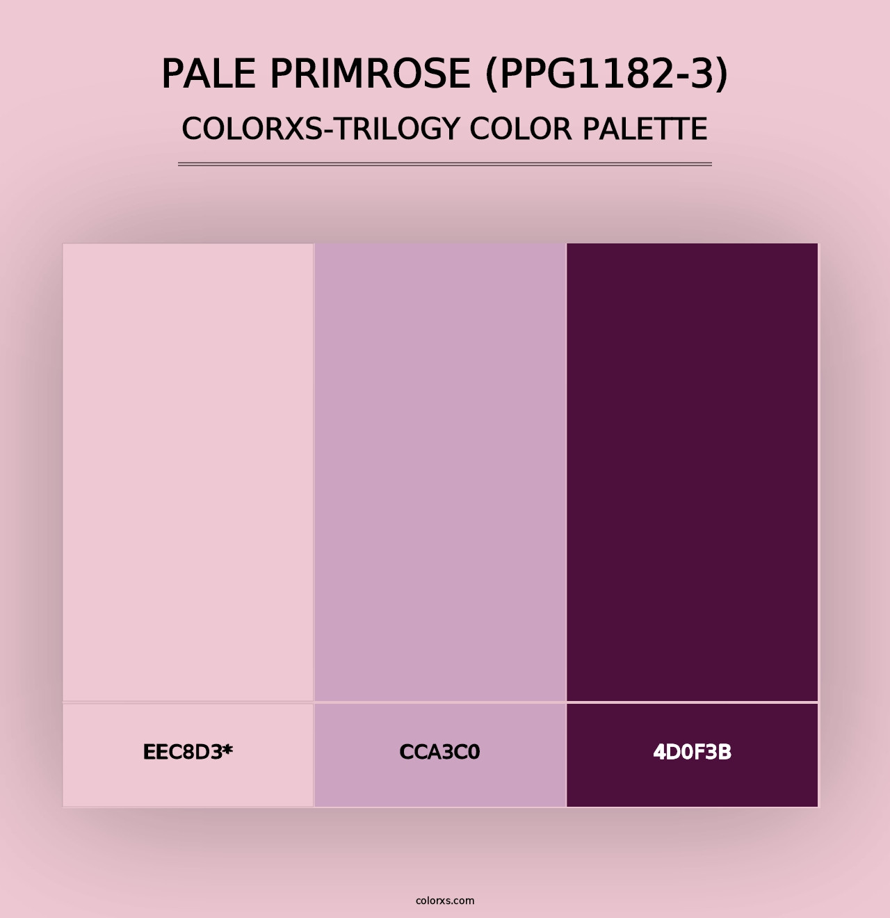 Pale Primrose (PPG1182-3) - Colorxs Trilogy Palette