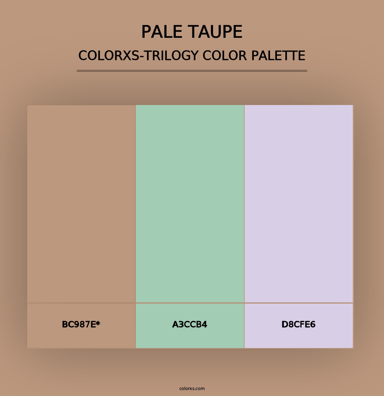 Pale Taupe - Colorxs Trilogy Palette