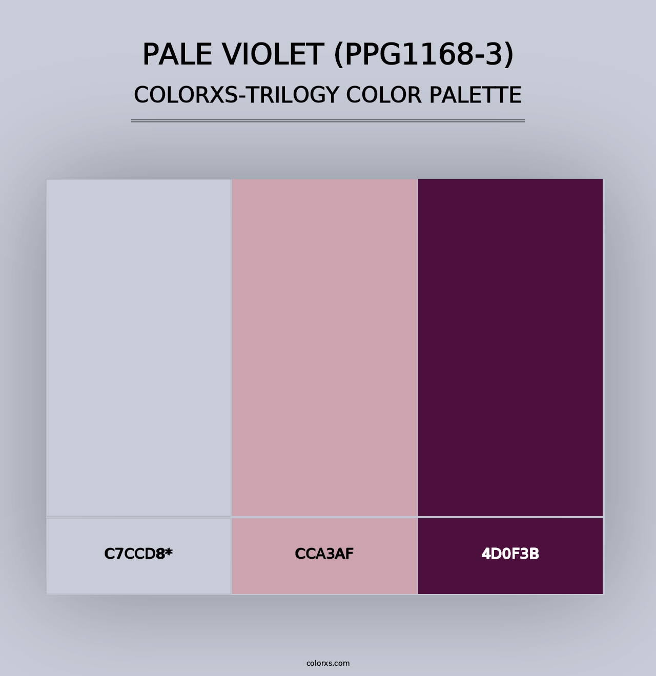 Pale Violet (PPG1168-3) - Colorxs Trilogy Palette