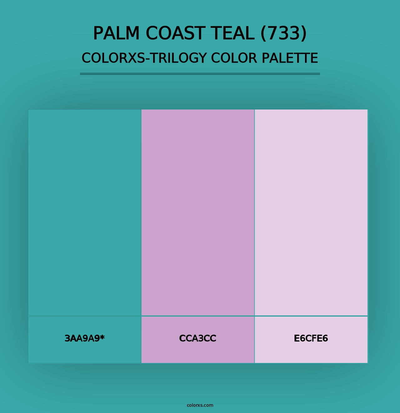 Palm Coast Teal (733) - Colorxs Trilogy Palette