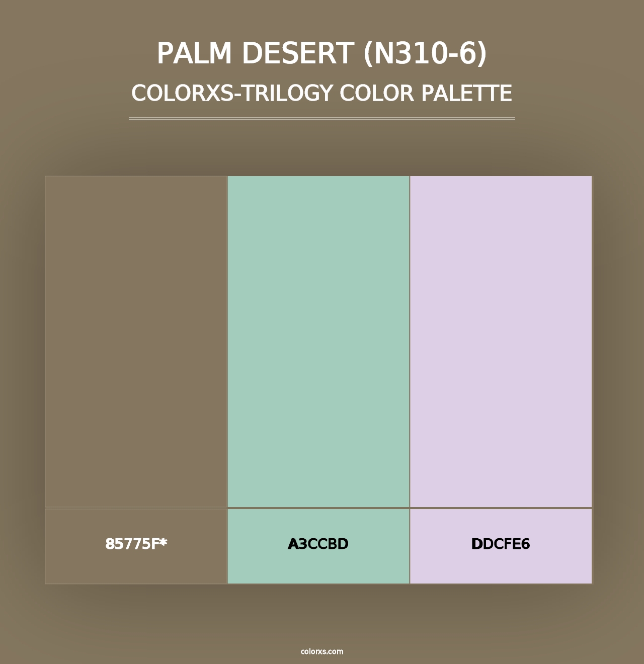 Palm Desert (N310-6) - Colorxs Trilogy Palette