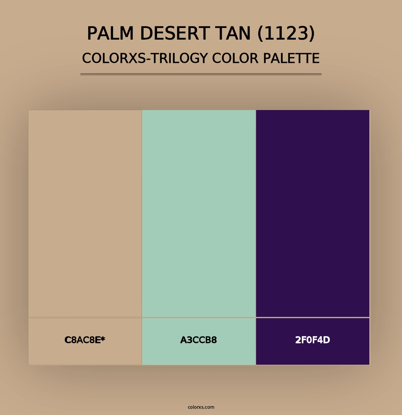 Palm Desert Tan (1123) - Colorxs Trilogy Palette