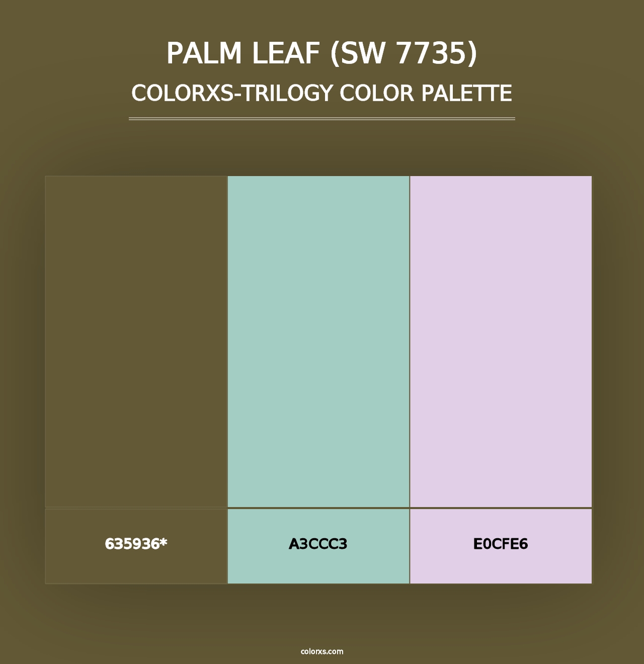 Palm Leaf (SW 7735) - Colorxs Trilogy Palette