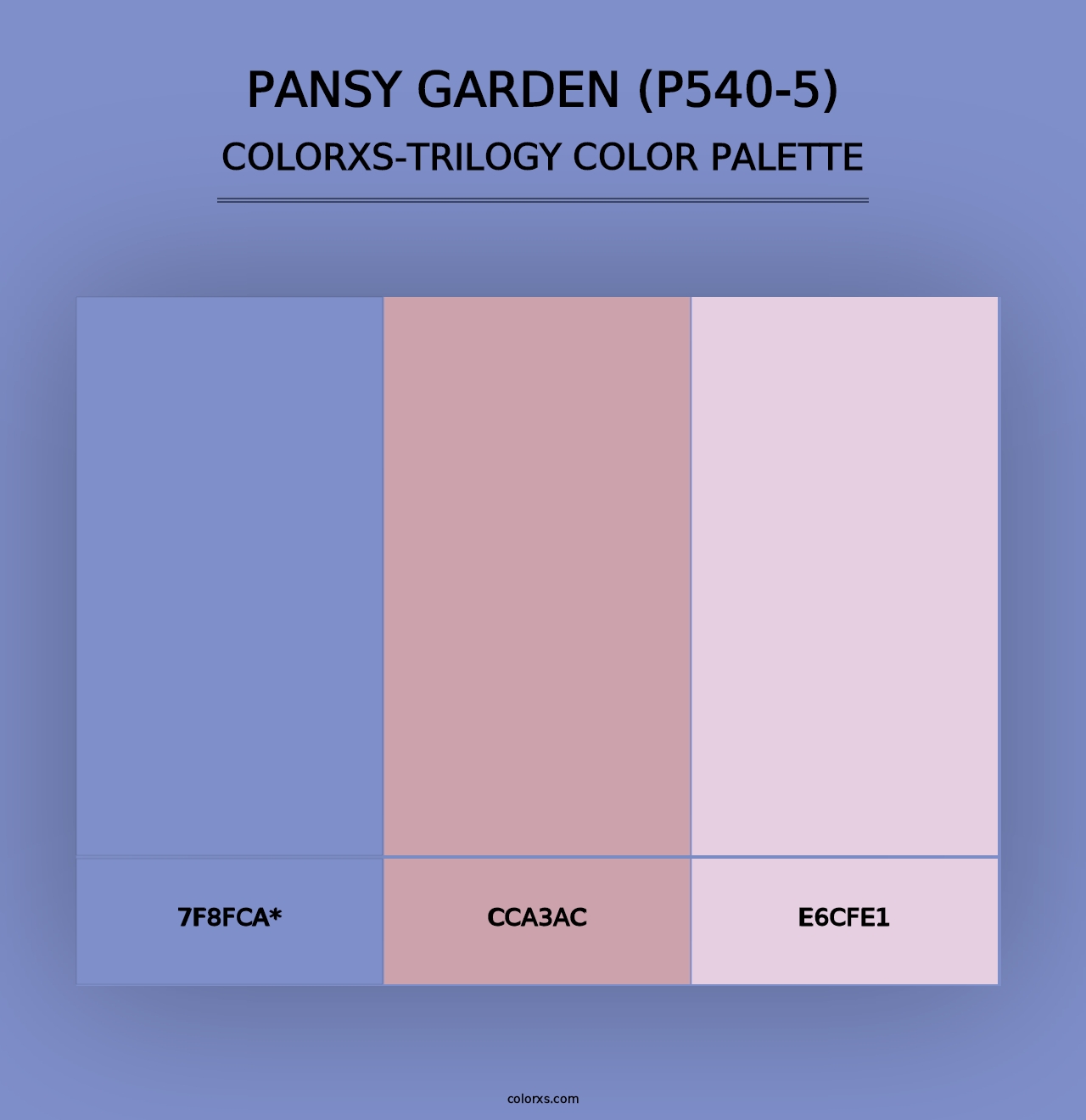 Pansy Garden (P540-5) - Colorxs Trilogy Palette