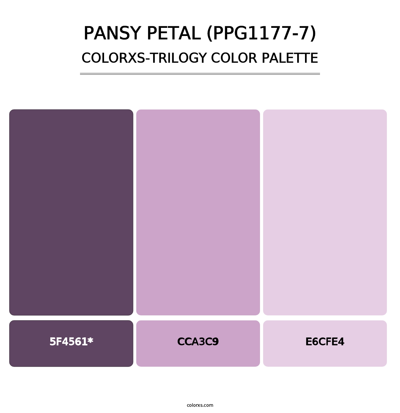 Pansy Petal (PPG1177-7) - Colorxs Trilogy Palette