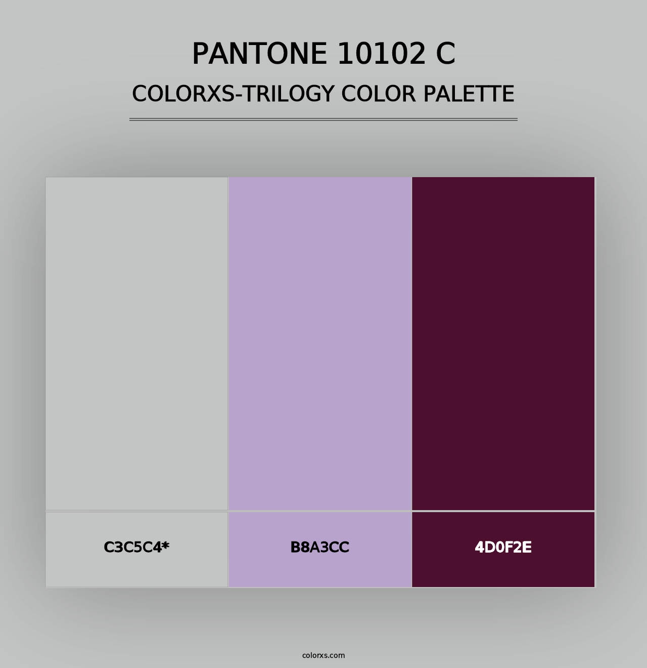 PANTONE 10102 C - Colorxs Trilogy Palette