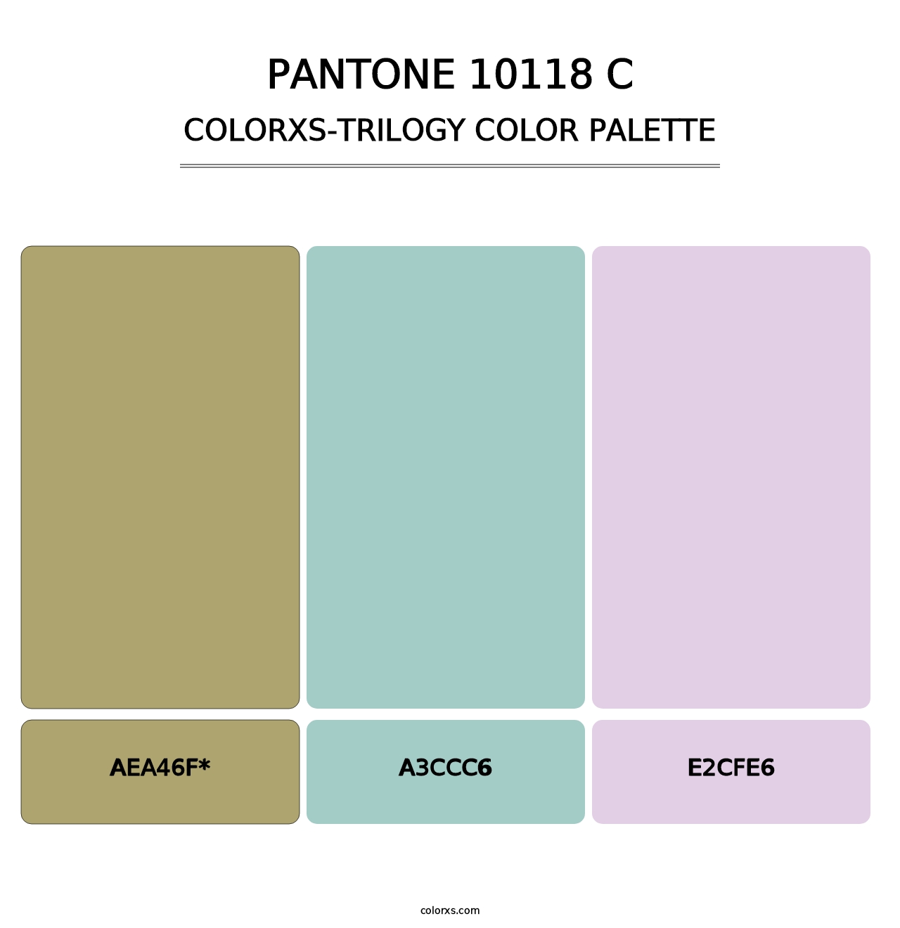 PANTONE 10118 C - Colorxs Trilogy Palette