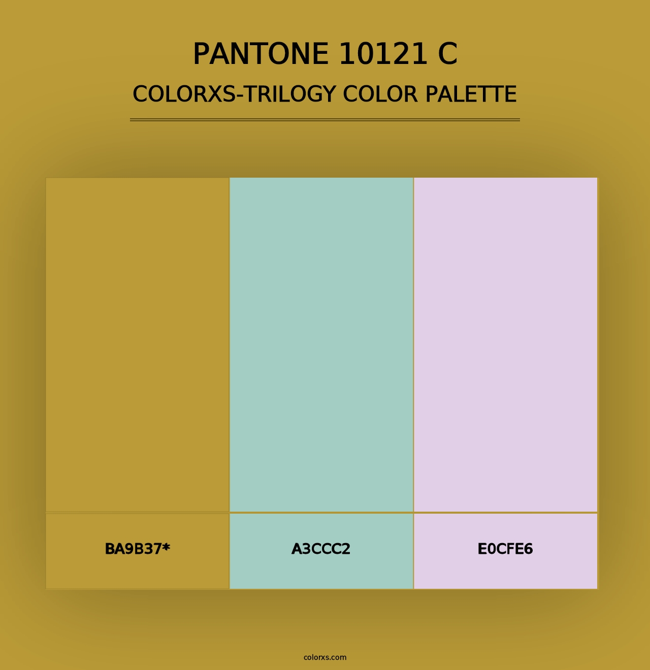 PANTONE 10121 C - Colorxs Trilogy Palette