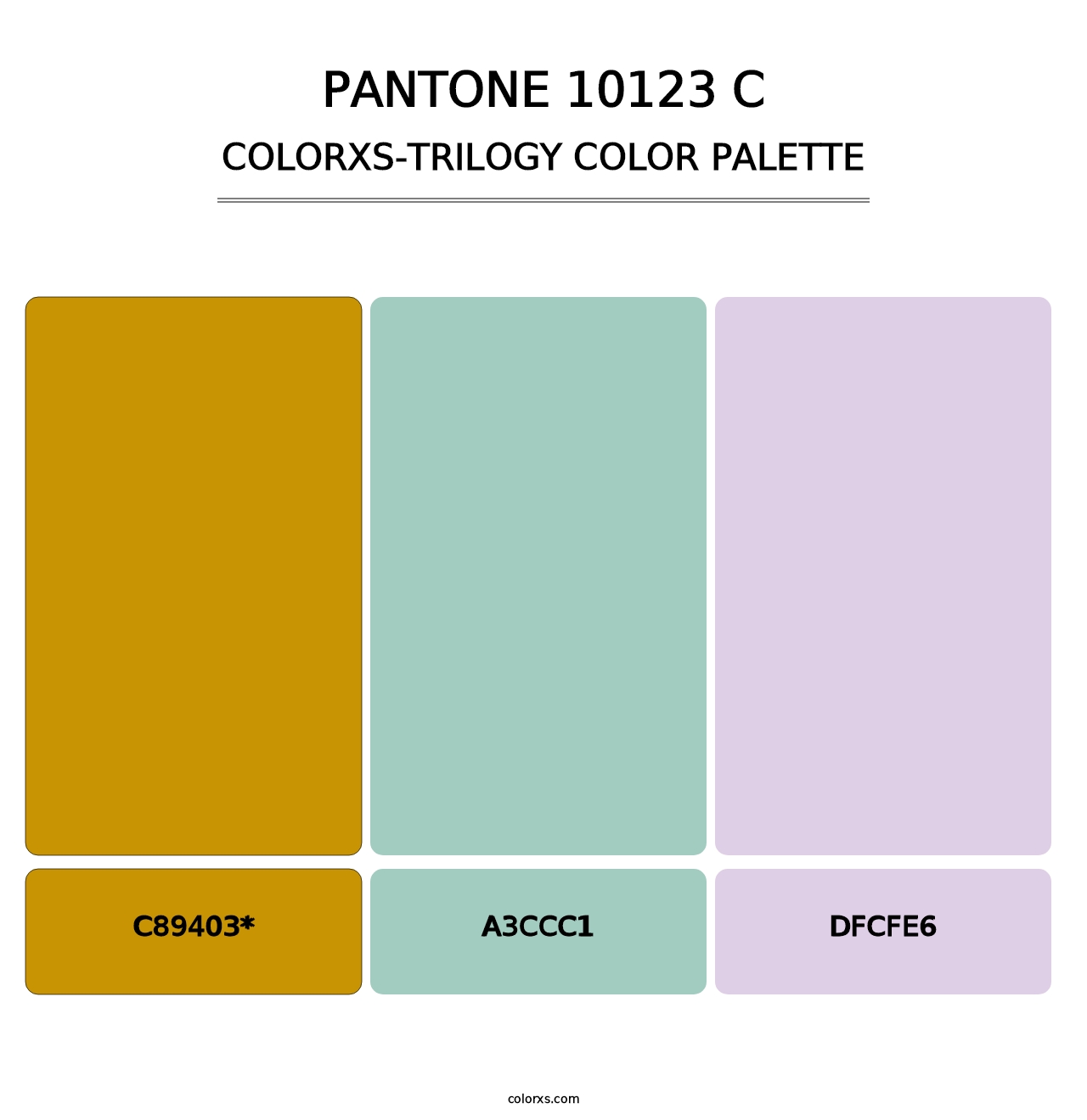 PANTONE 10123 C - Colorxs Trilogy Palette