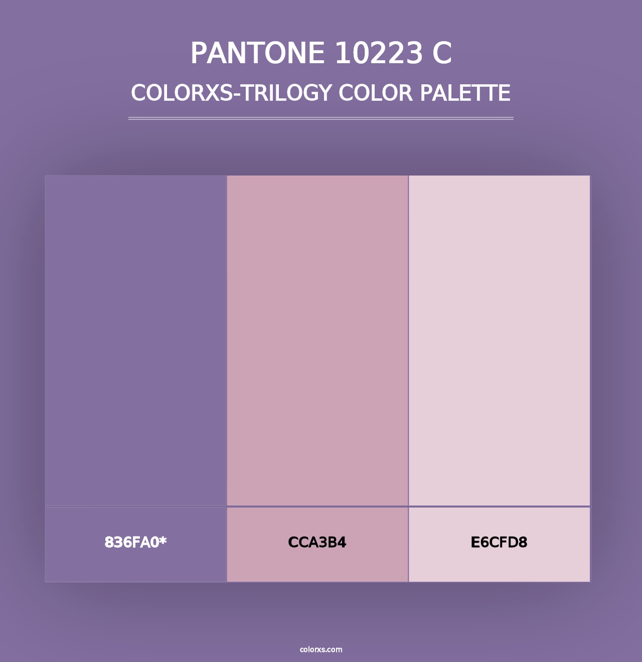 PANTONE 10223 C - Colorxs Trilogy Palette