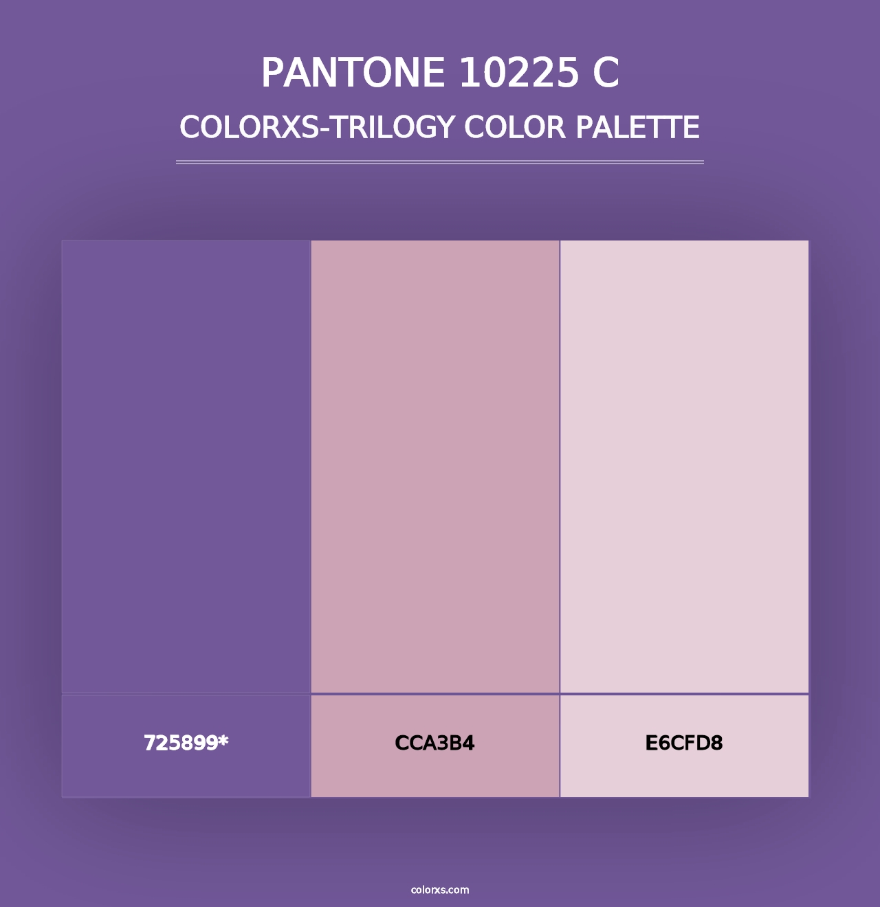 PANTONE 10225 C - Colorxs Trilogy Palette