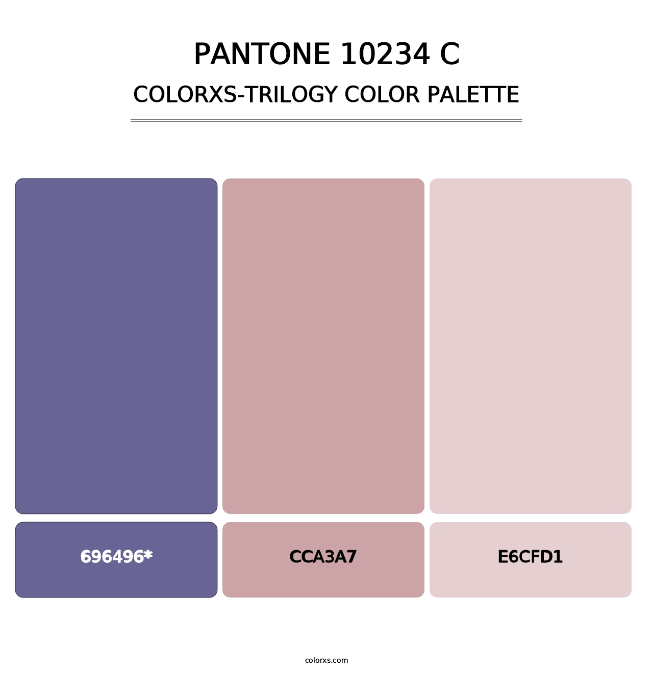 PANTONE 10234 C - Colorxs Trilogy Palette