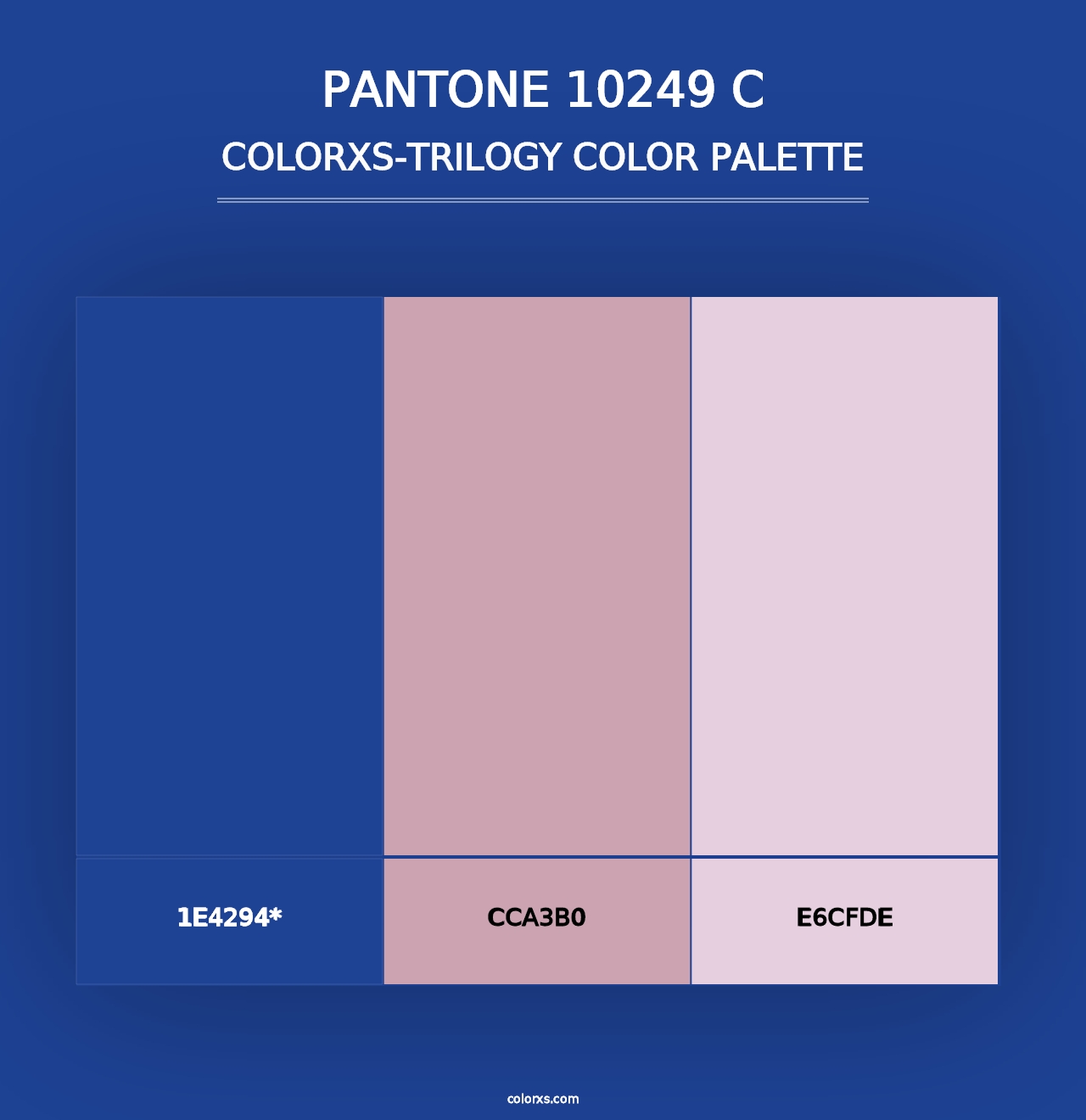 PANTONE 10249 C - Colorxs Trilogy Palette