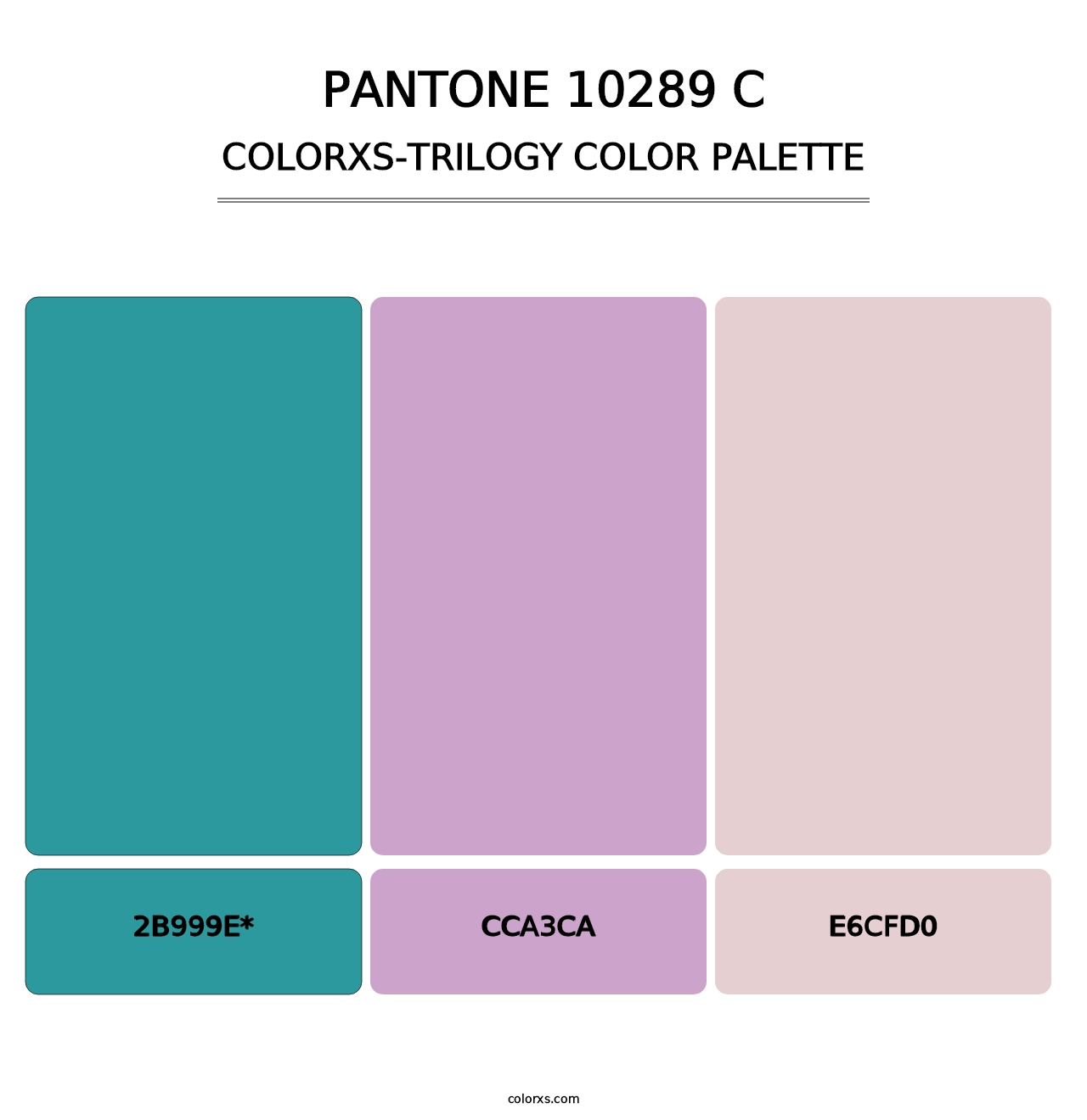 PANTONE 10289 C - Colorxs Trilogy Palette