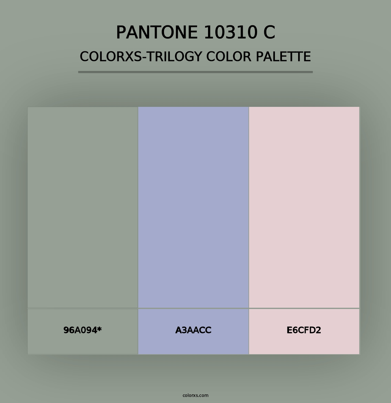 PANTONE 10310 C - Colorxs Trilogy Palette