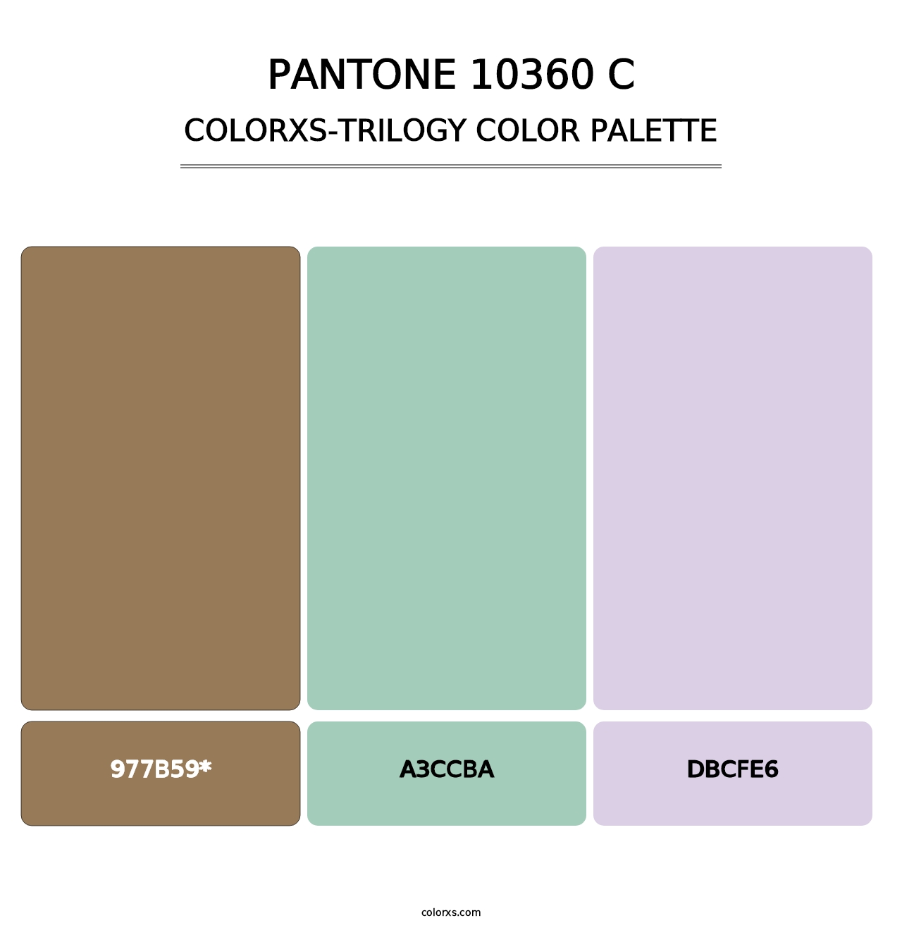 PANTONE 10360 C - Colorxs Trilogy Palette