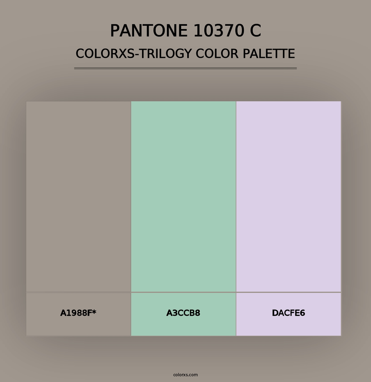 PANTONE 10370 C - Colorxs Trilogy Palette