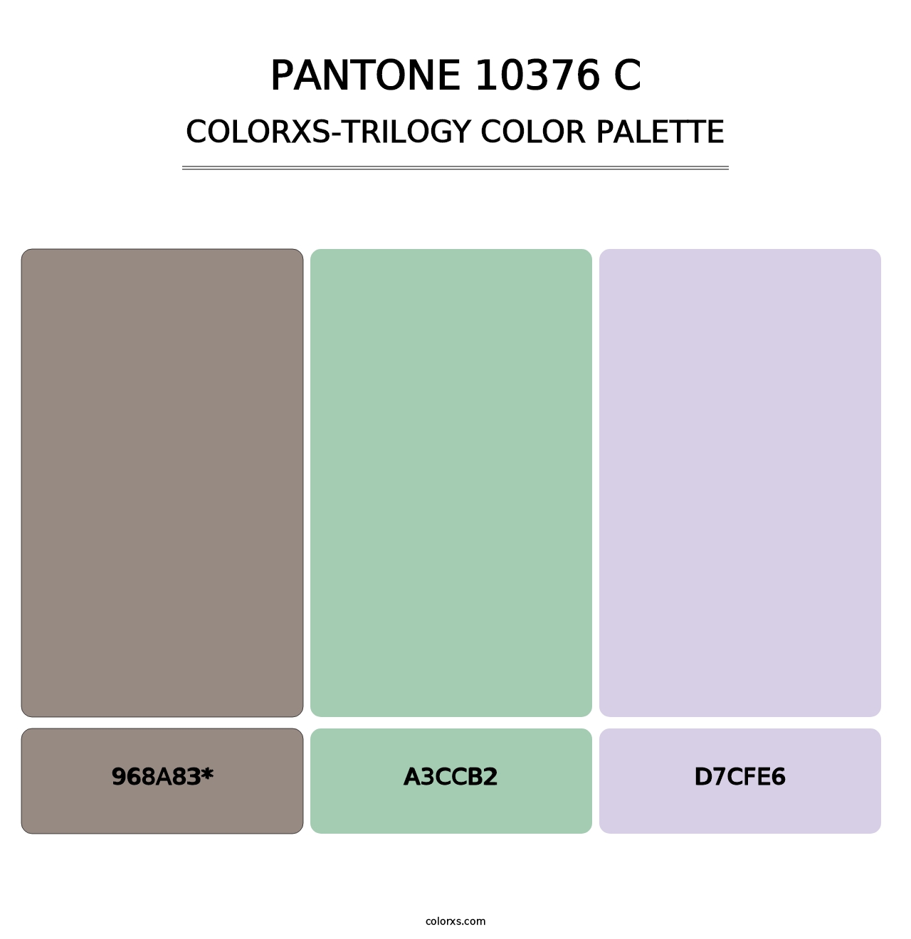 PANTONE 10376 C - Colorxs Trilogy Palette