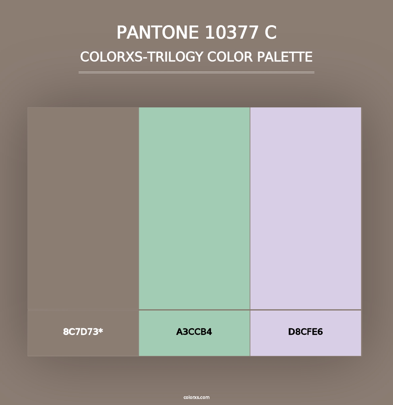 PANTONE 10377 C - Colorxs Trilogy Palette