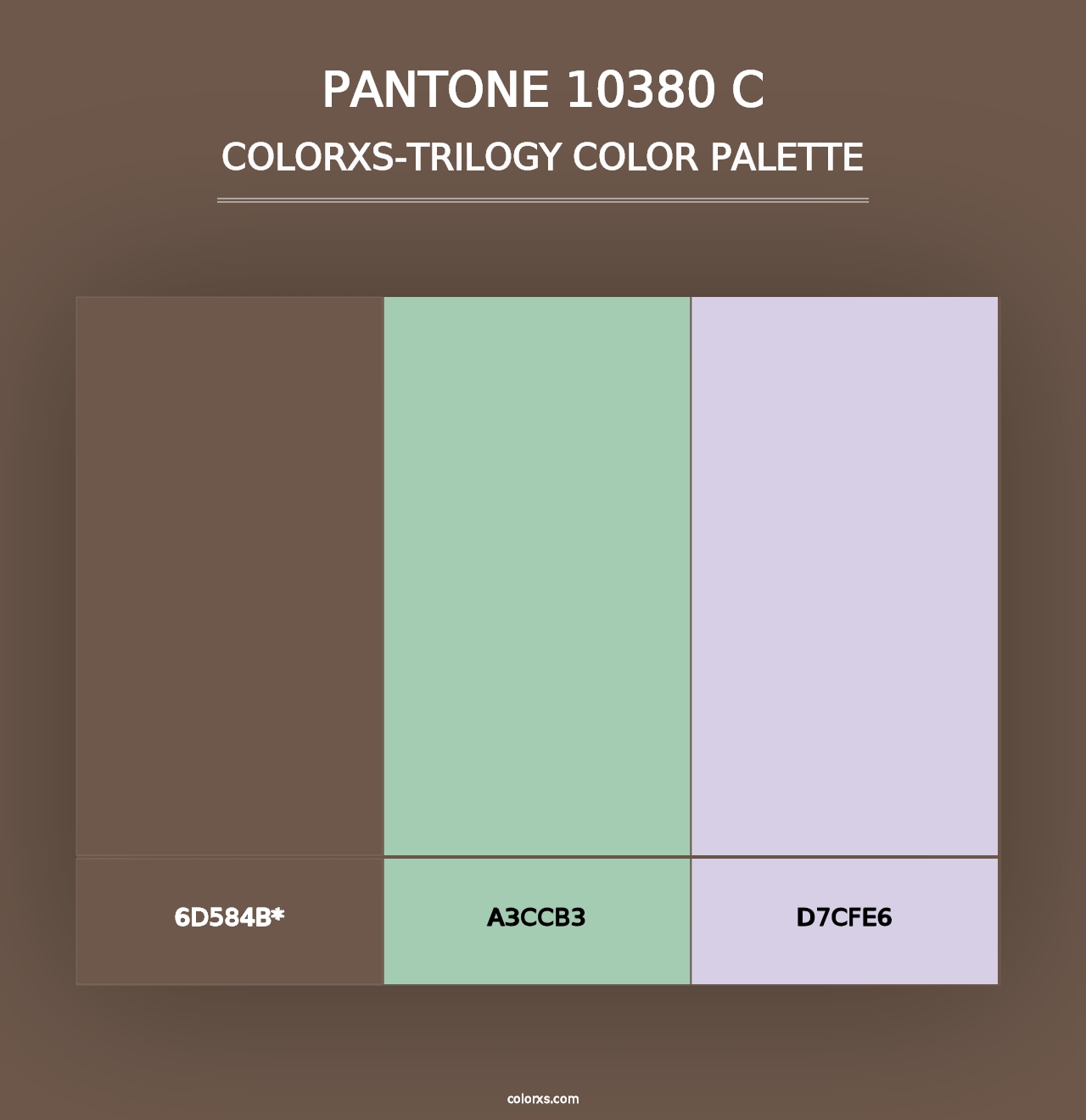 PANTONE 10380 C - Colorxs Trilogy Palette