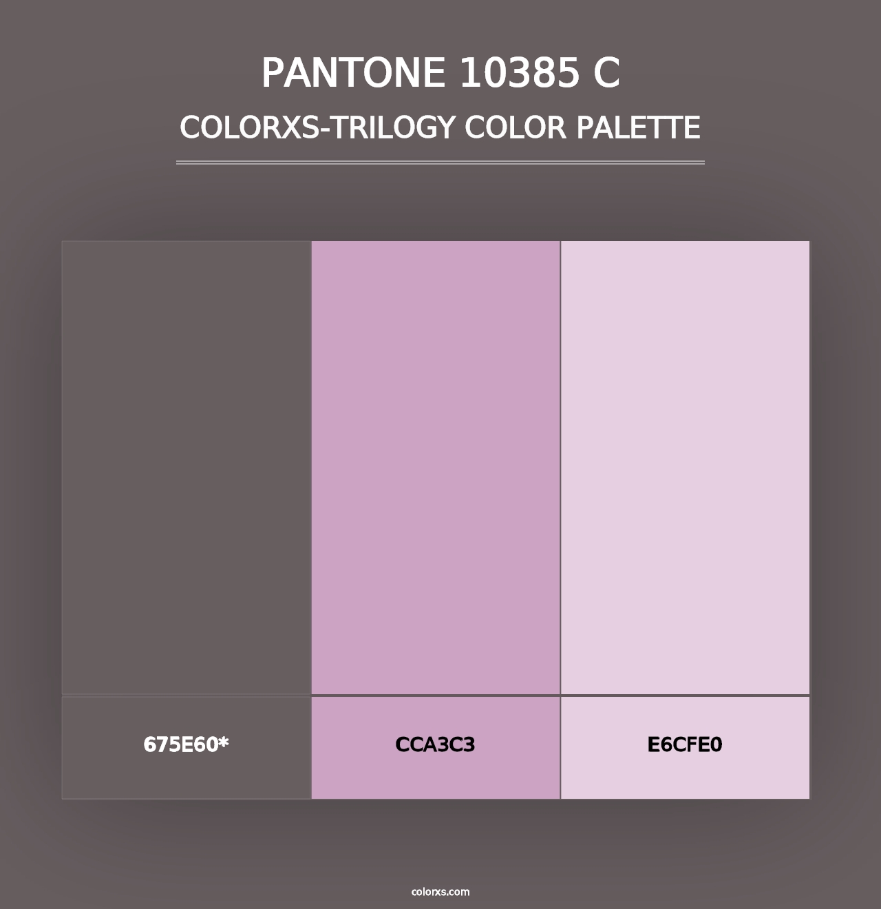 PANTONE 10385 C - Colorxs Trilogy Palette