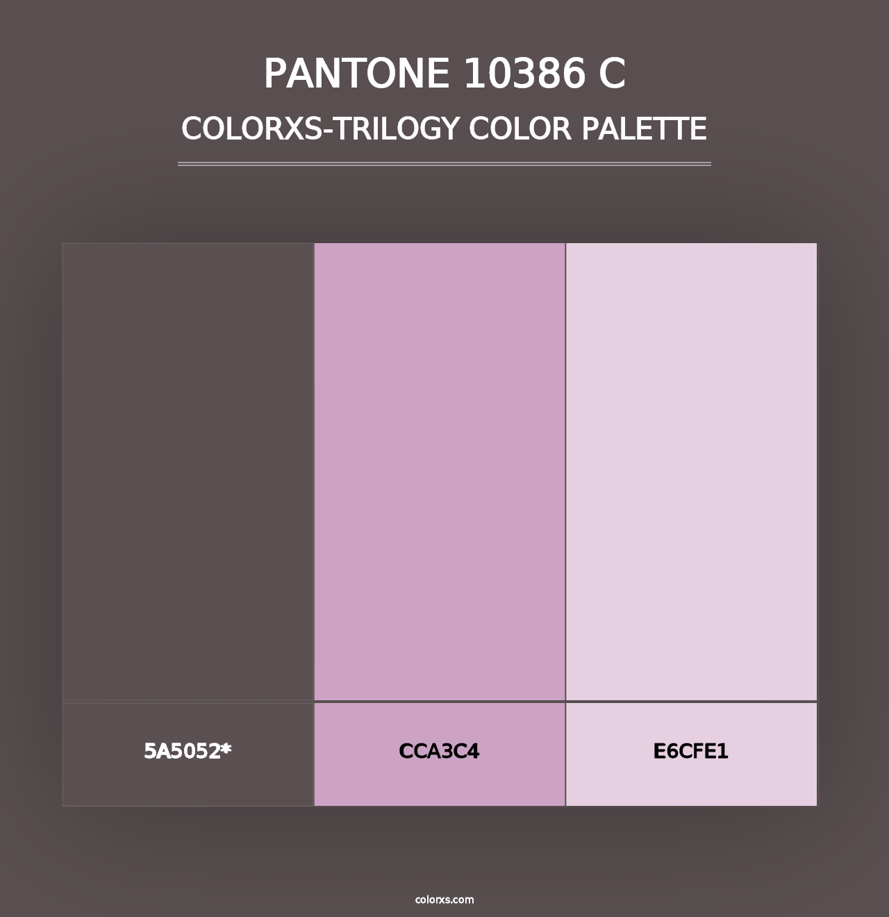 PANTONE 10386 C - Colorxs Trilogy Palette