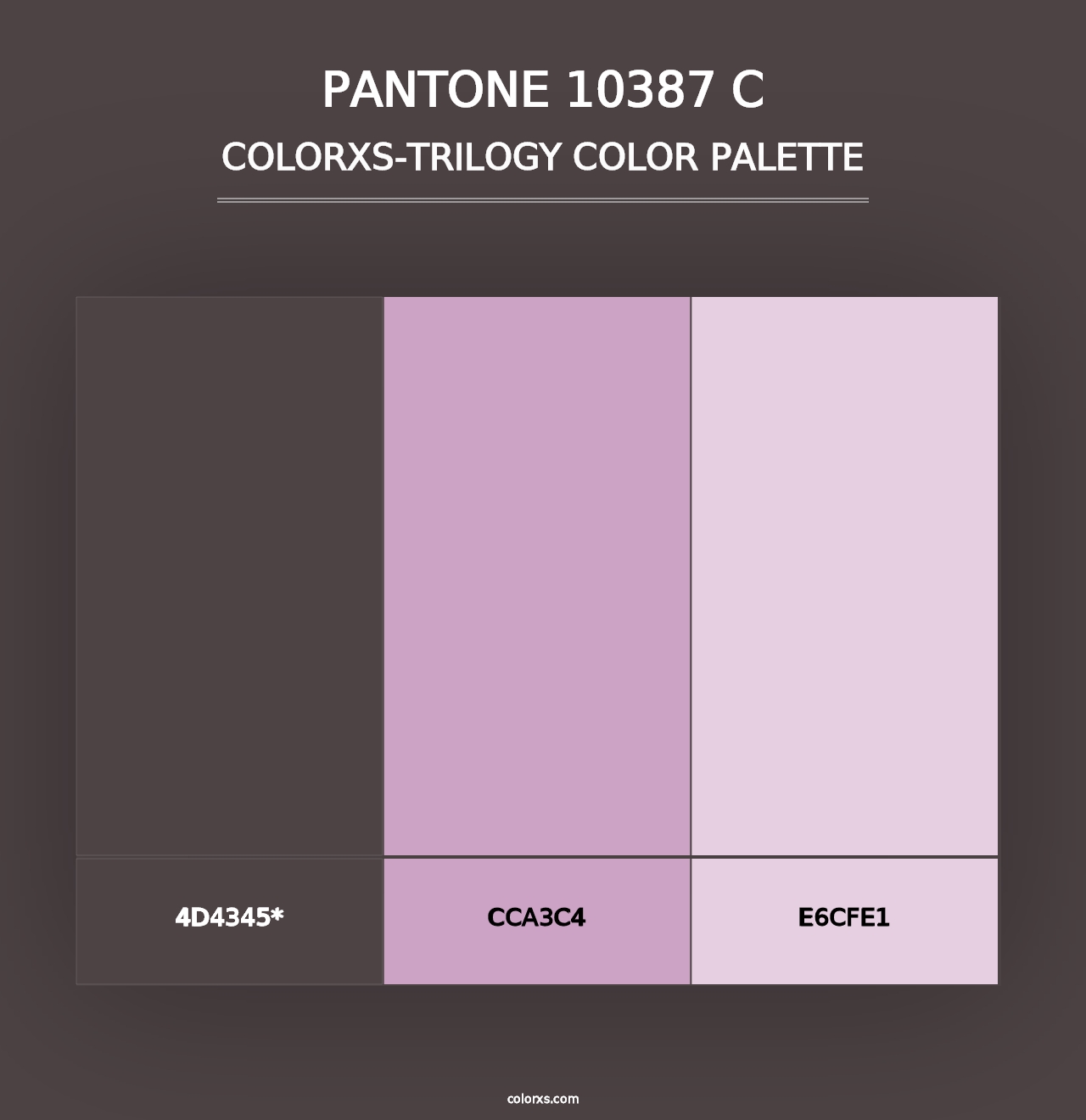 PANTONE 10387 C - Colorxs Trilogy Palette