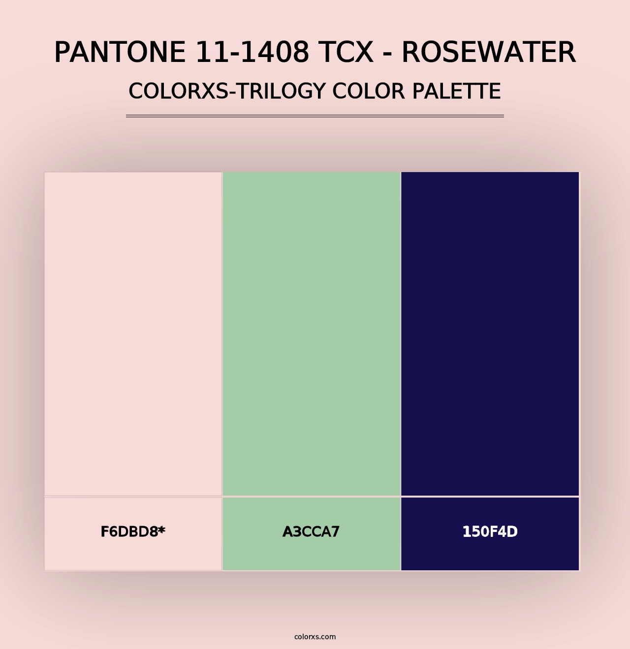 PANTONE 11-1408 TCX - Rosewater - Colorxs Trilogy Palette