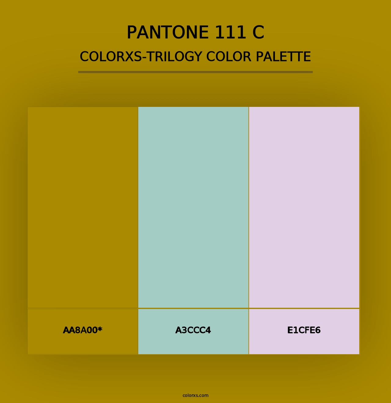 PANTONE 111 C - Colorxs Trilogy Palette