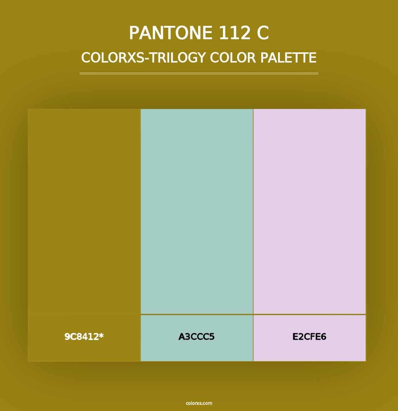 PANTONE 112 C - Colorxs Trilogy Palette