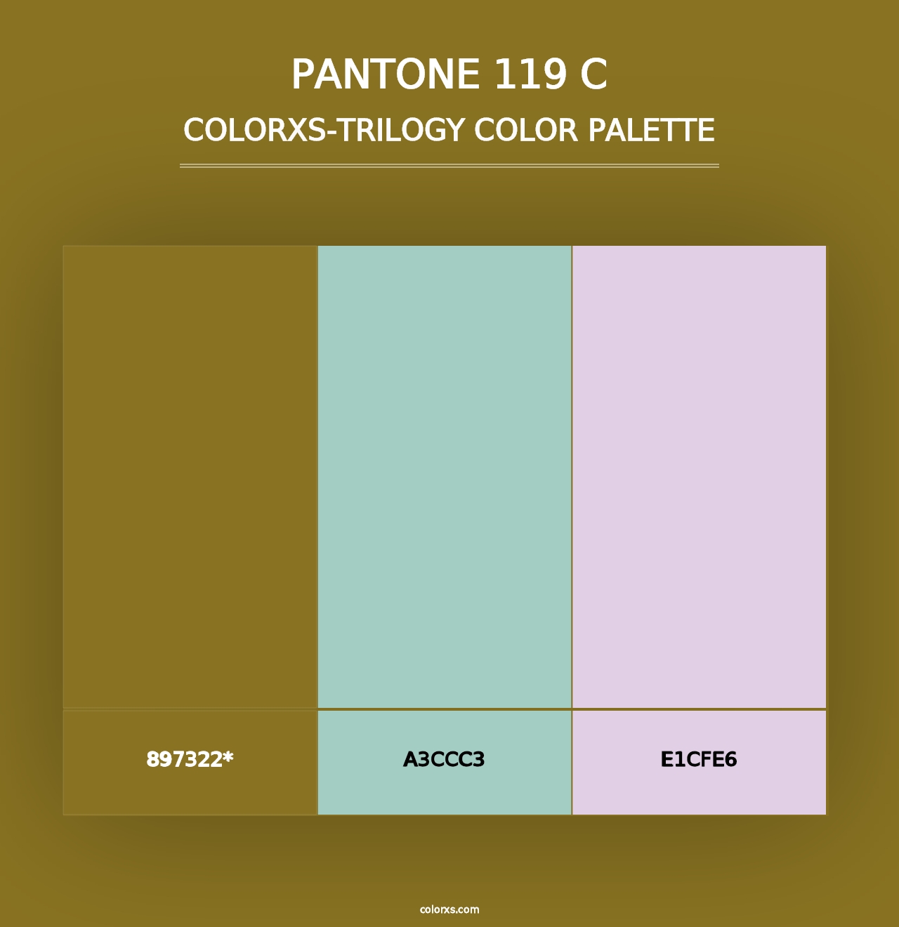 PANTONE 119 C - Colorxs Trilogy Palette