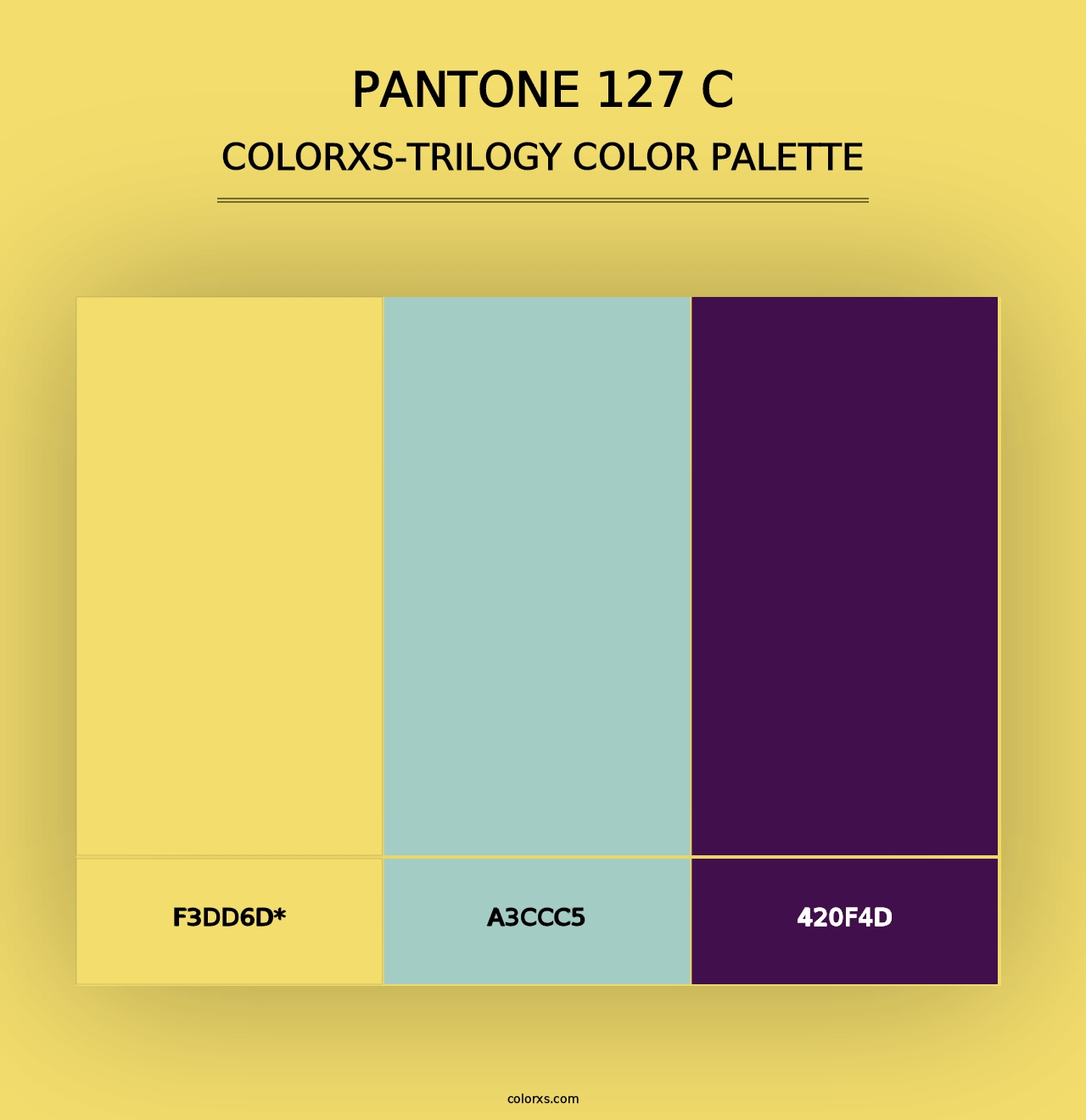 PANTONE 127 C - Colorxs Trilogy Palette