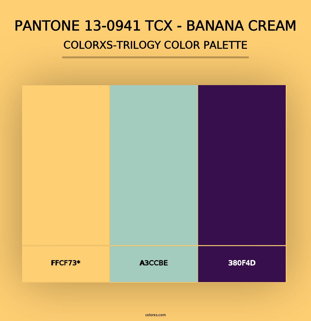 PANTONE 13-0941 TCX - Banana Cream - Colorxs Trilogy Palette