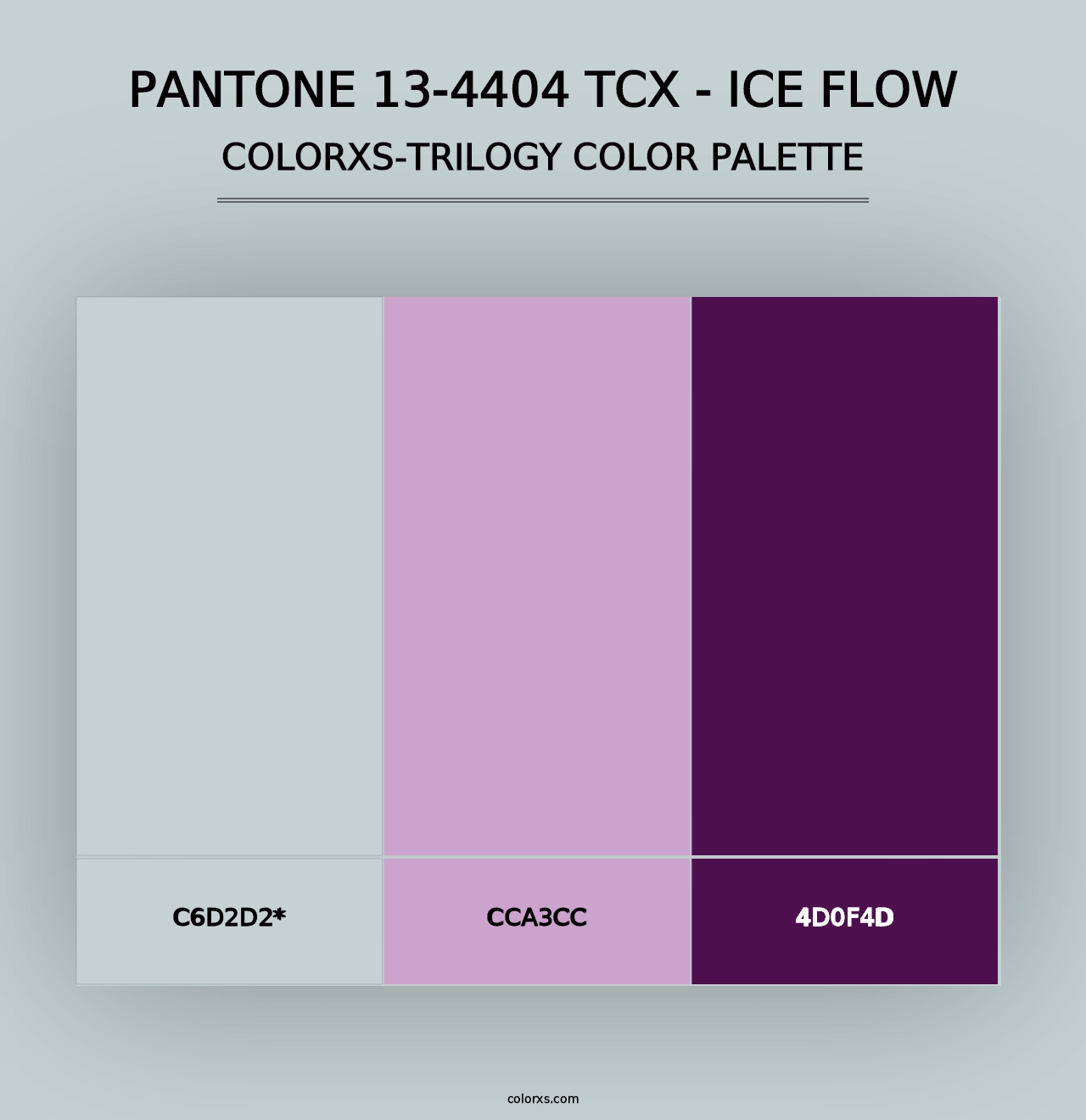 PANTONE 13-4404 TCX - Ice Flow - Colorxs Trilogy Palette