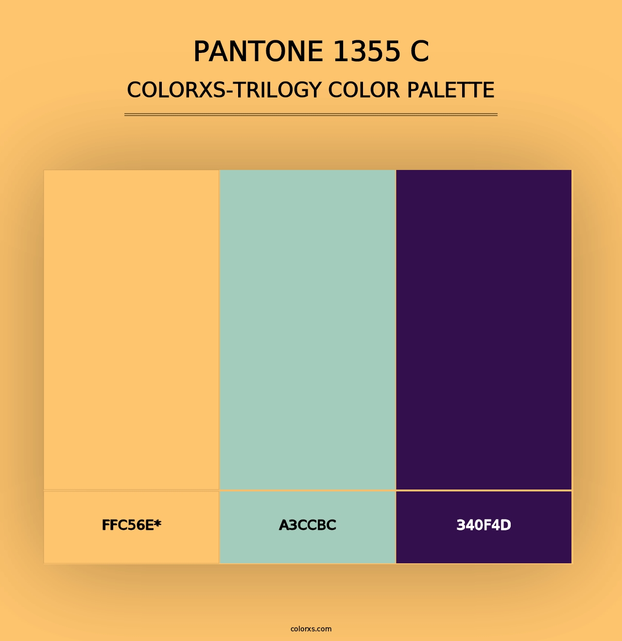 PANTONE 1355 C - Colorxs Trilogy Palette