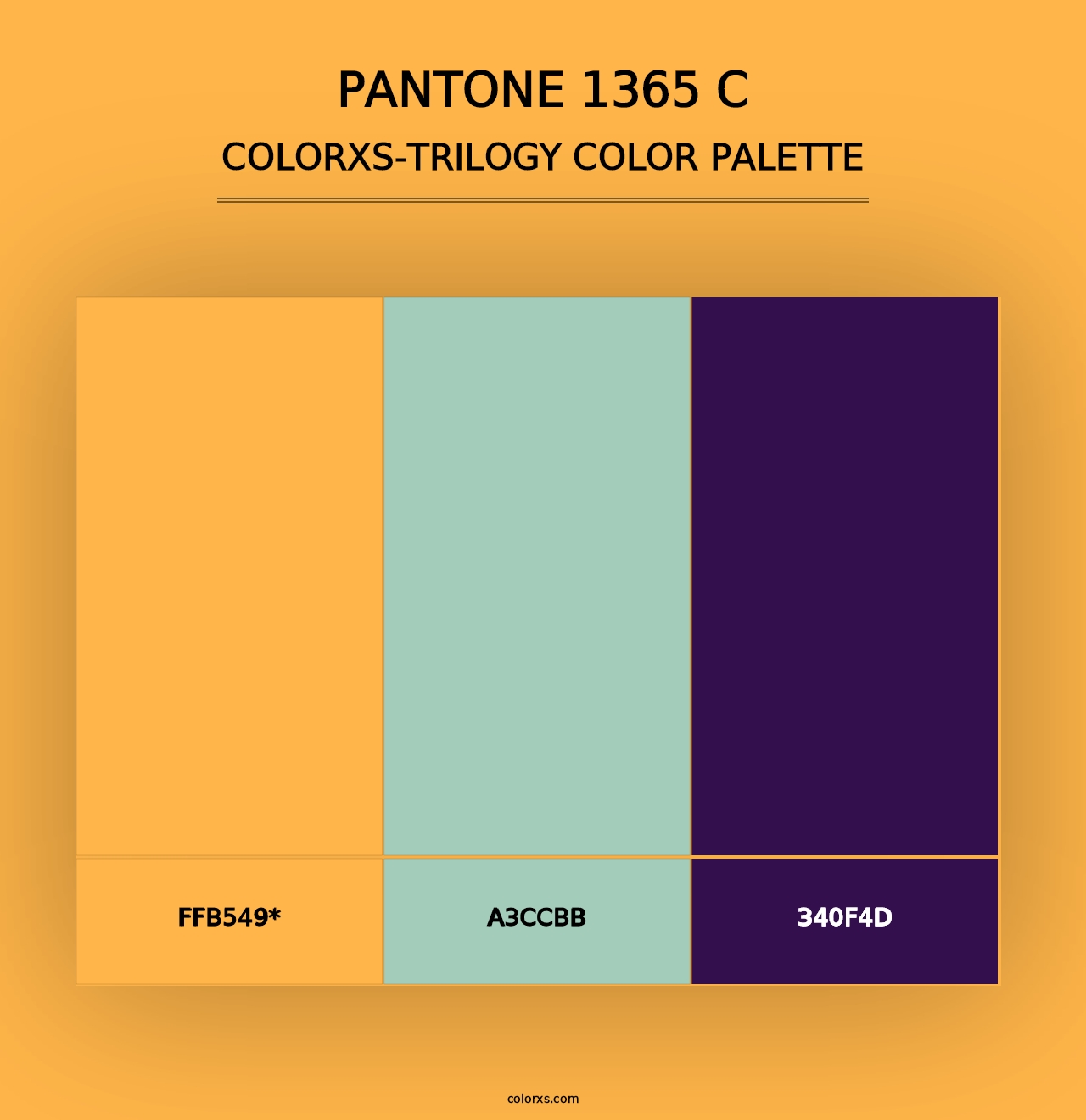 PANTONE 1365 C - Colorxs Trilogy Palette