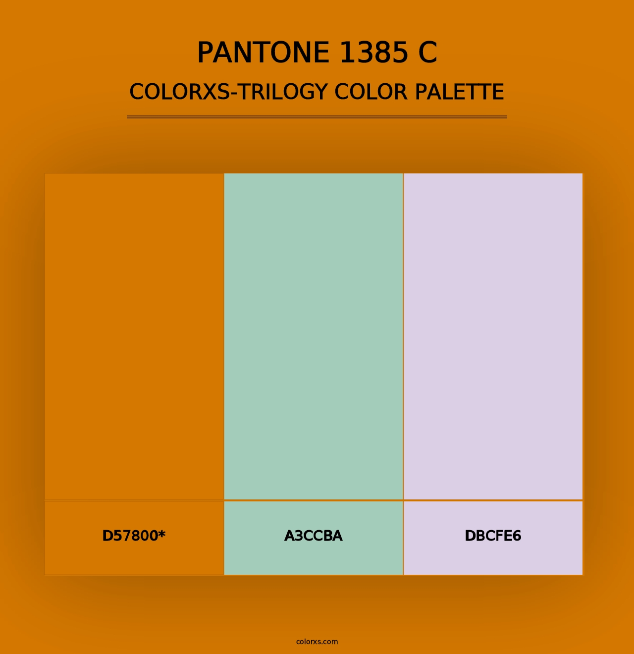 PANTONE 1385 C - Colorxs Trilogy Palette