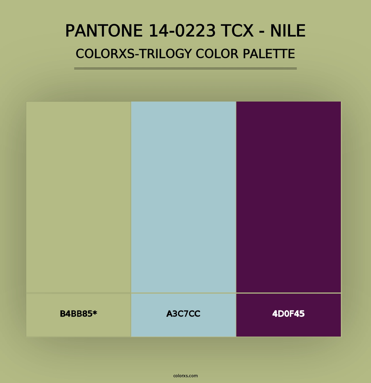 PANTONE 14-0223 TCX - Nile - Colorxs Trilogy Palette