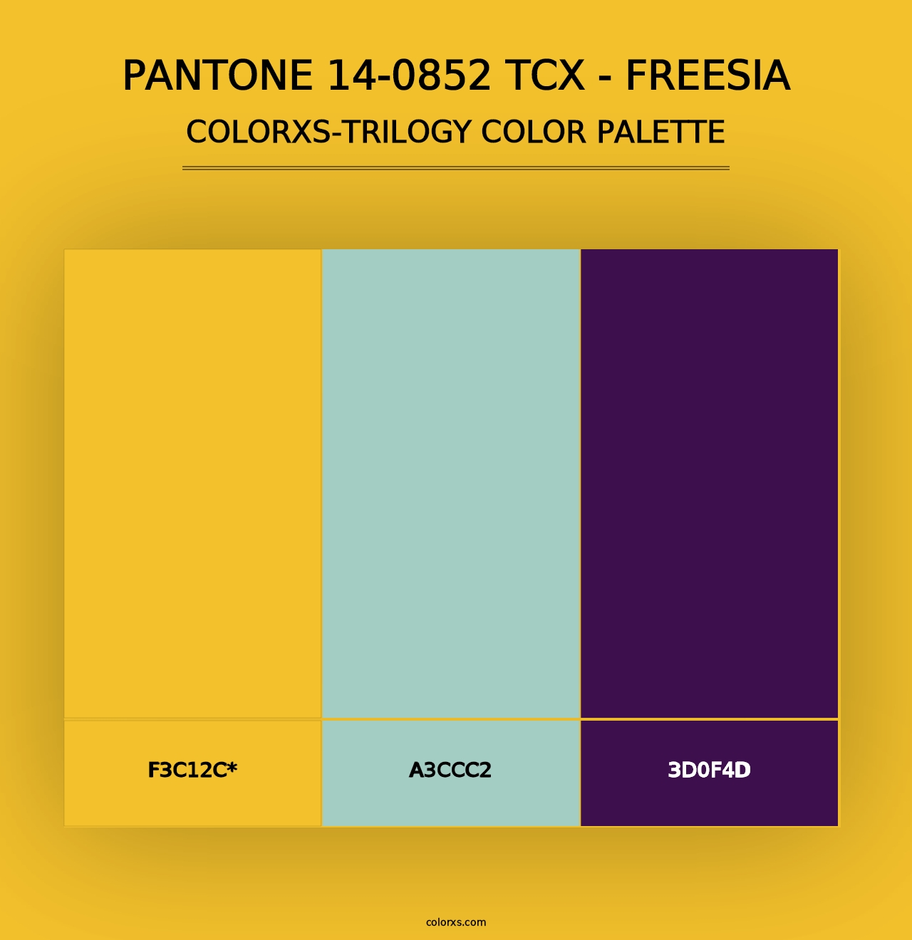 PANTONE 14-0852 TCX - Freesia - Colorxs Trilogy Palette