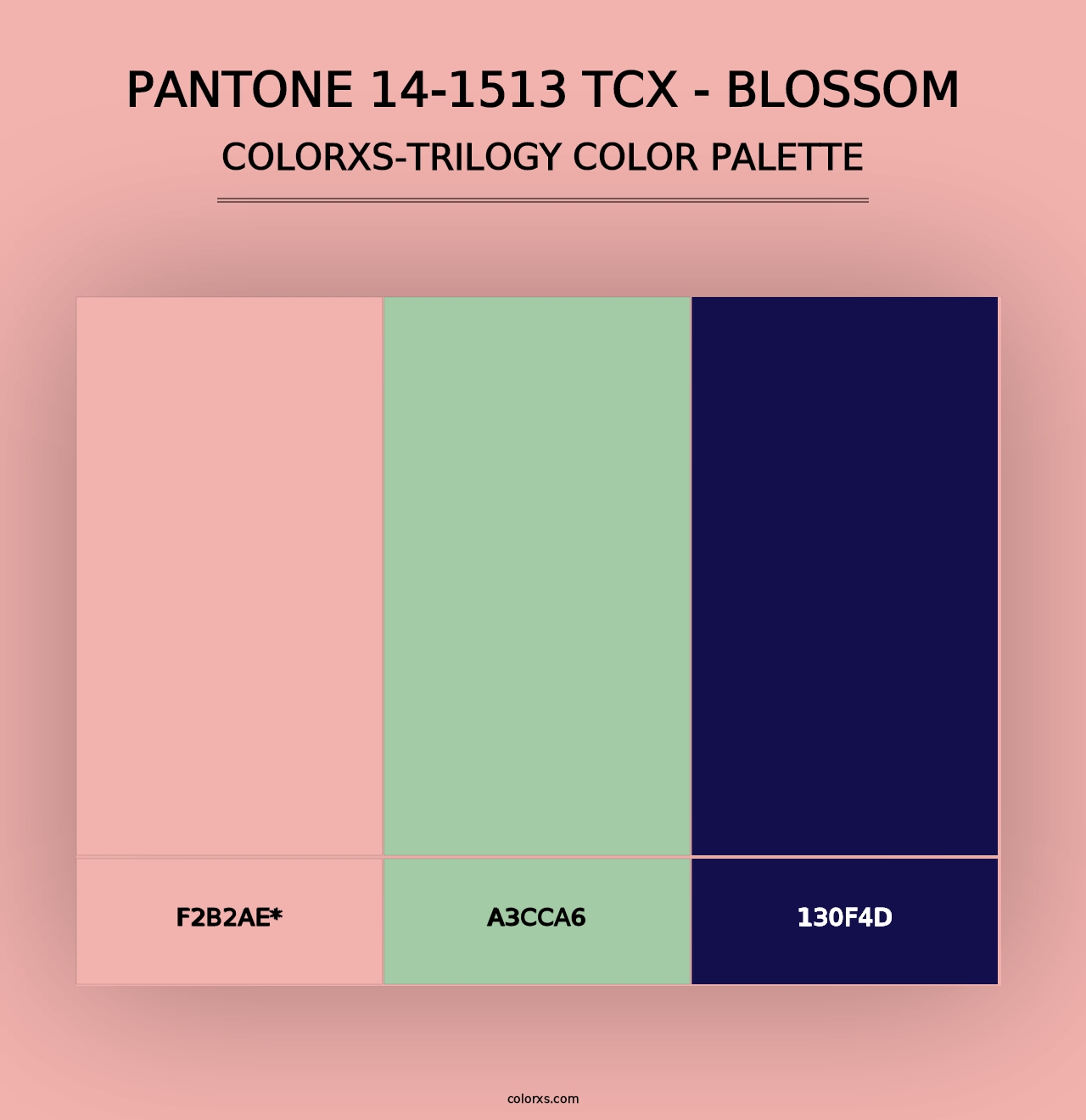 PANTONE 14-1513 TCX - Blossom - Colorxs Trilogy Palette