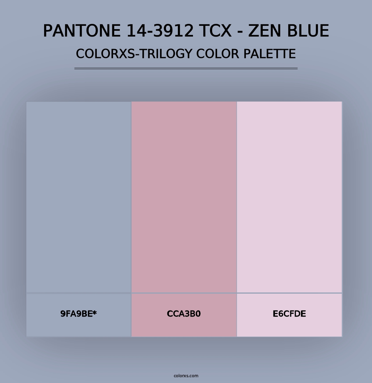 PANTONE 14-3912 TCX - Zen Blue - Colorxs Trilogy Palette