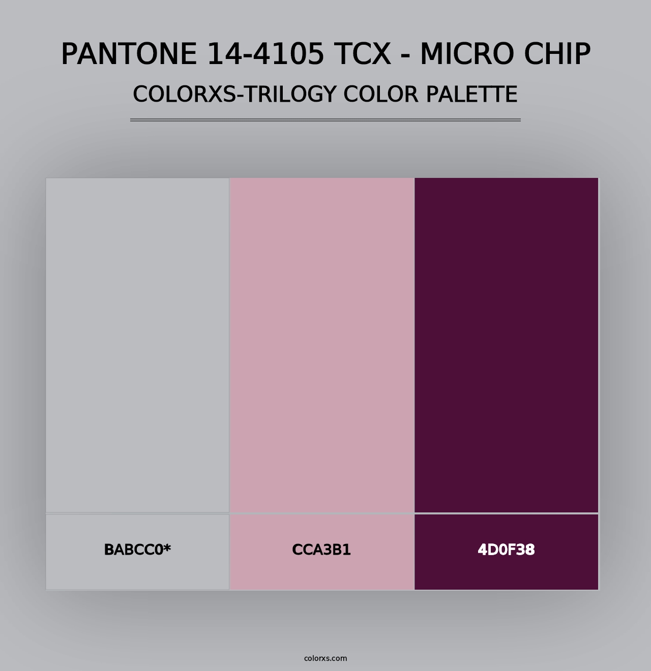 PANTONE 14-4105 TCX - Micro Chip - Colorxs Trilogy Palette