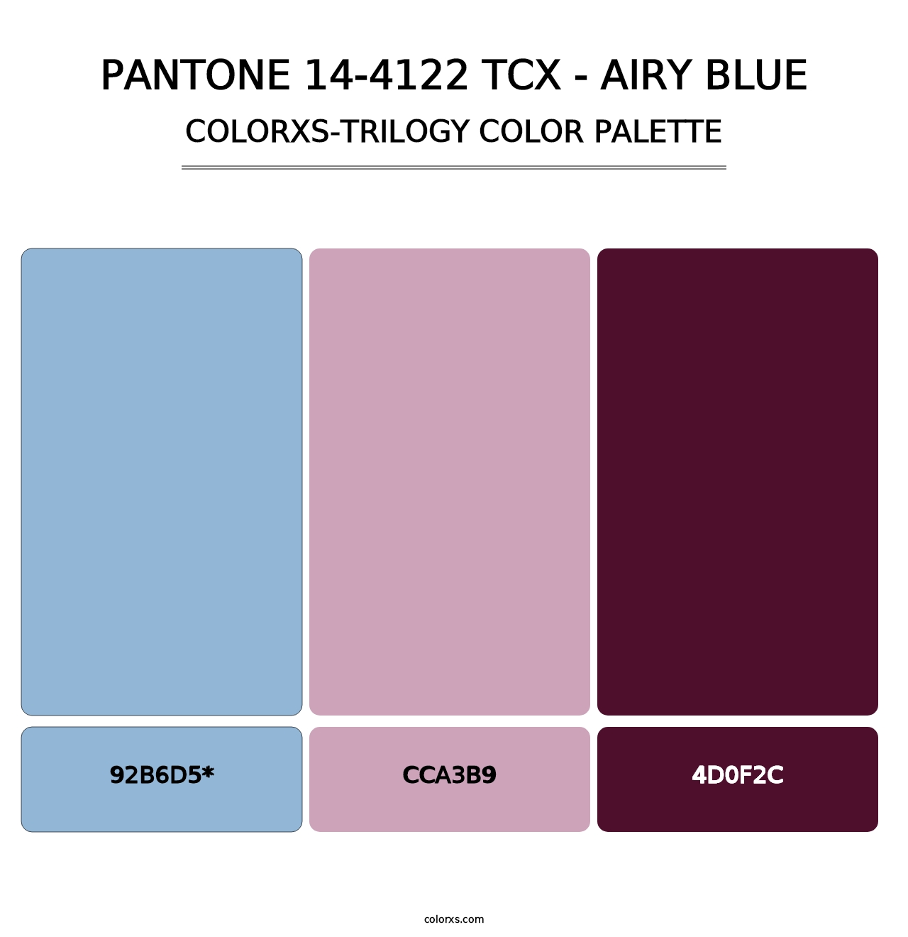 PANTONE 14-4122 TCX - Airy Blue - Colorxs Trilogy Palette