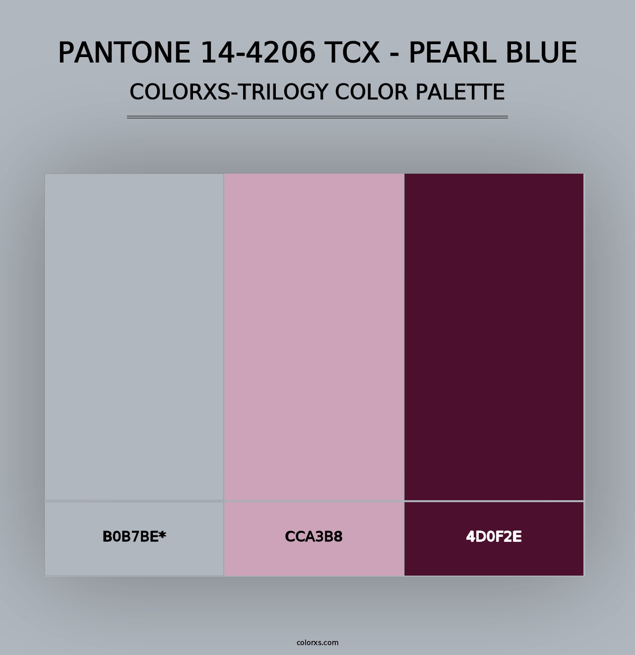 PANTONE 14-4206 TCX - Pearl Blue - Colorxs Trilogy Palette