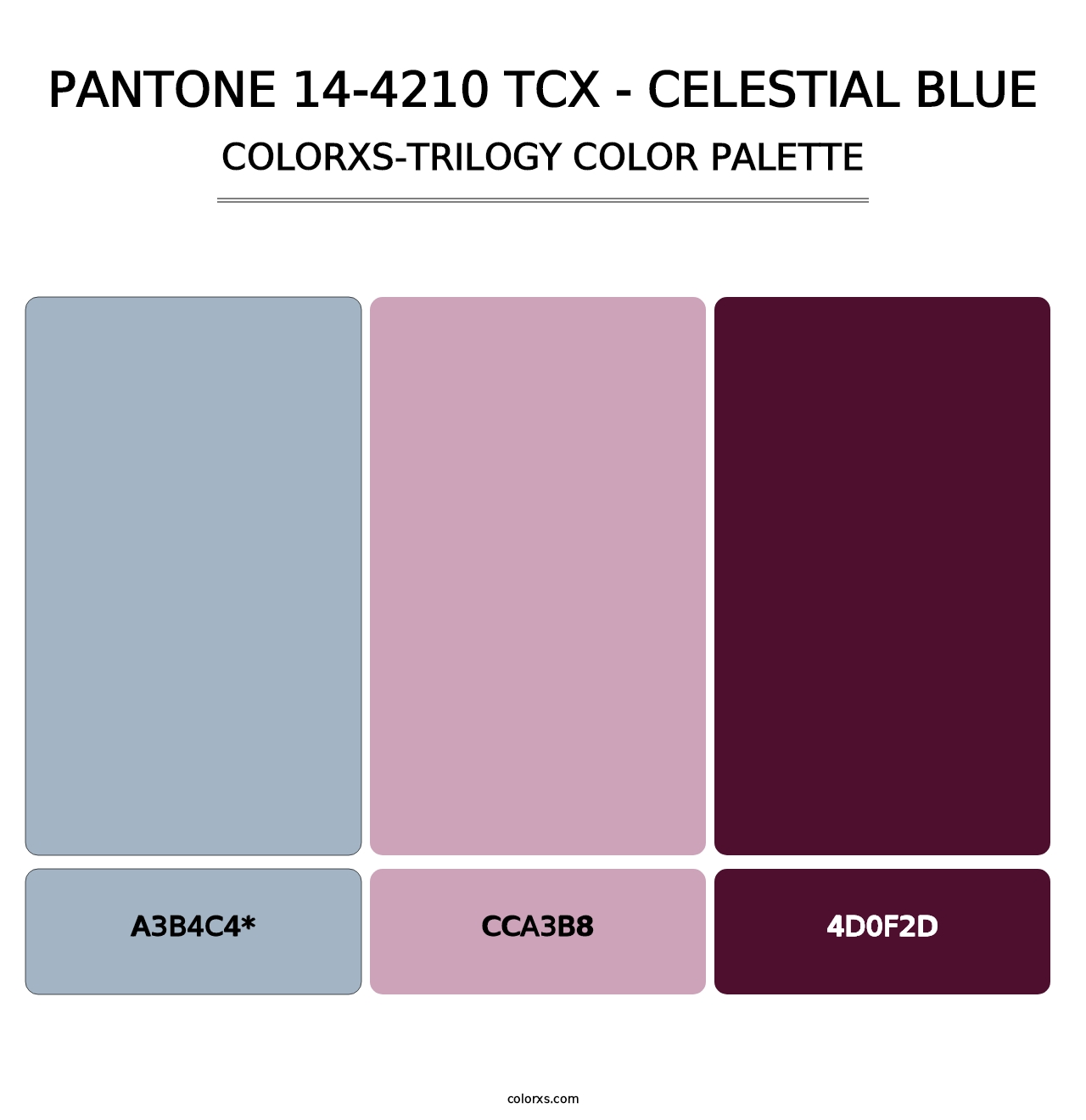 PANTONE 14-4210 TCX - Celestial Blue - Colorxs Trilogy Palette